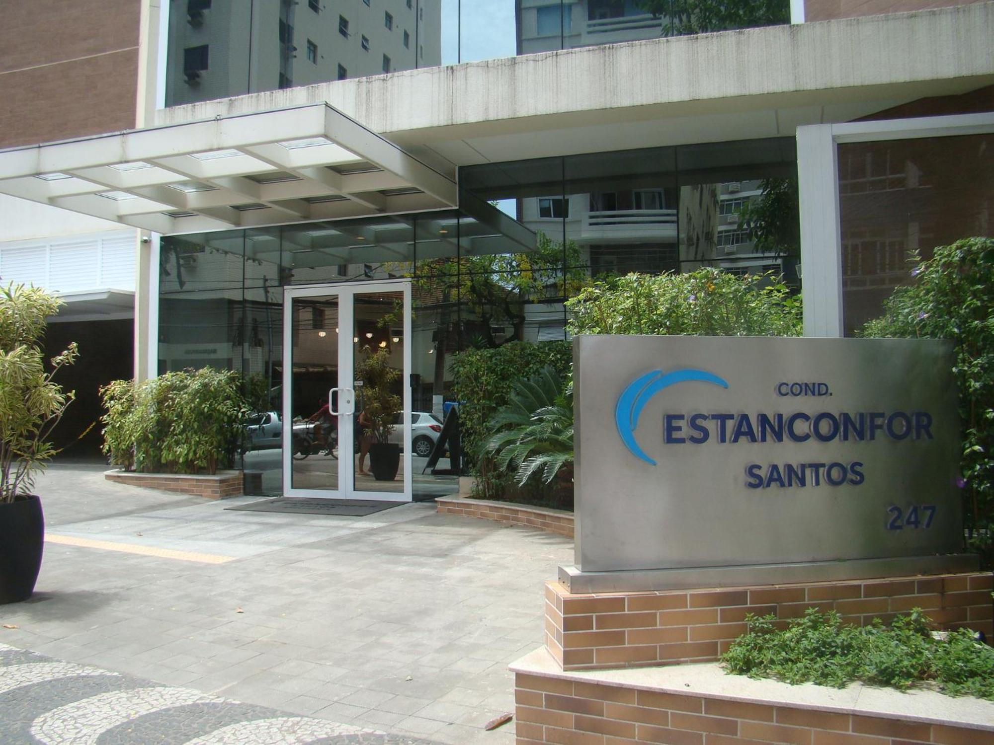 Book Santos Estanconfor 905 Charmoso Ap Executivo Quadra Praia Extérieur photo